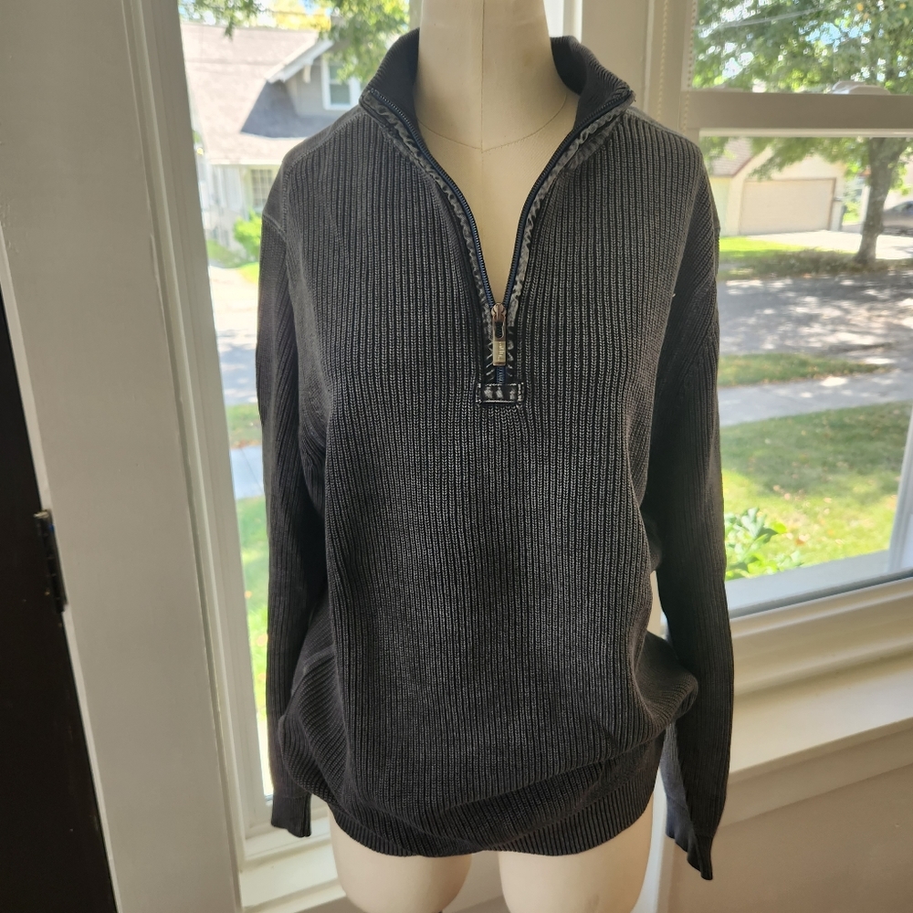 Tommy Bahama ribbed zip up sweater Mens size L